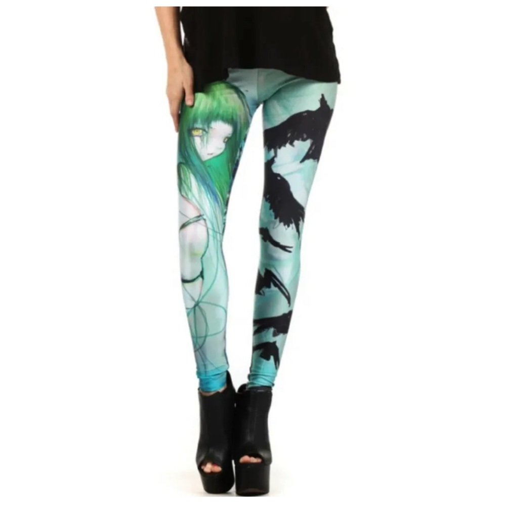 Poprageous Deconstructed Tears Camilla D'Errico Leggings Size Ladies Small